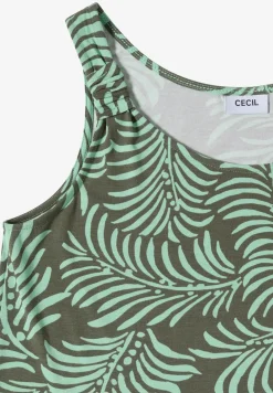 Knielanges Kleid aus Jersey mit Print