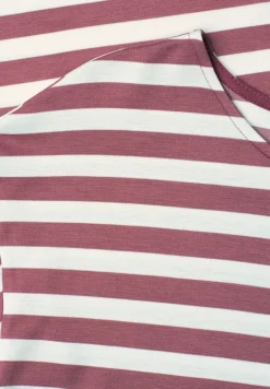 Knielanges Kleid aus Jersey mit Streifen