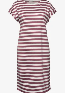 Knielanges Kleid aus Jersey mit Streifen