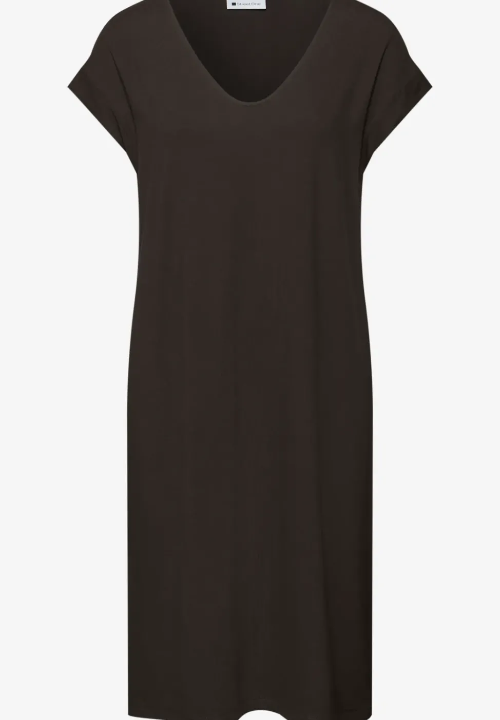 Knielanges Kleid aus Jersey