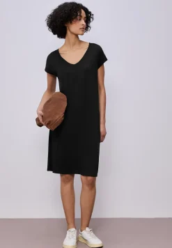 Knielanges Kleid aus Jersey