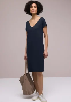 Knielanges Kleid aus Jersey