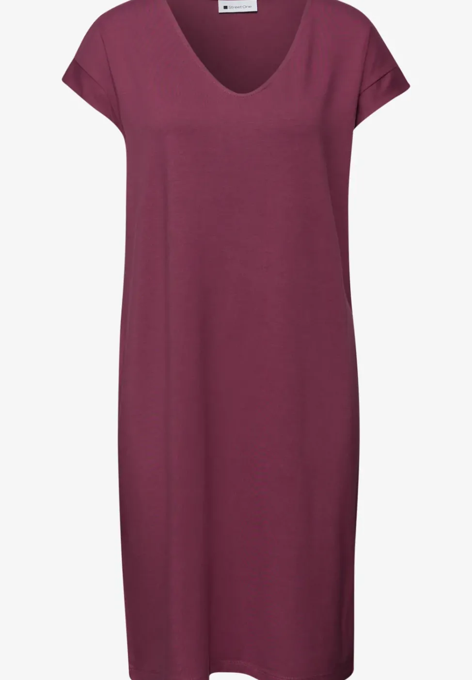 Knielanges Kleid aus Jersey