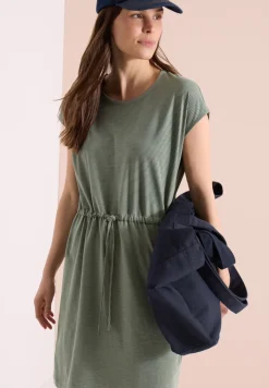 Knielanges Kleid aus Jersey