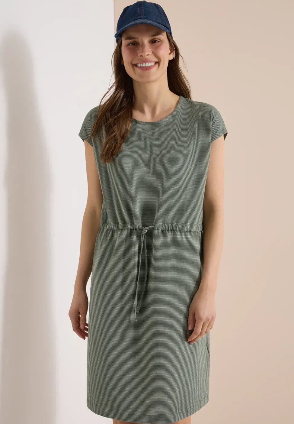 Knielanges Kleid aus Jersey