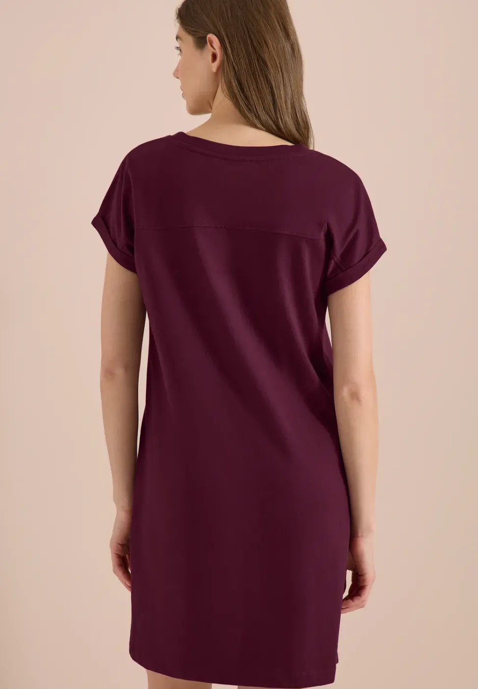 Knielanges Kleid aus Jersey