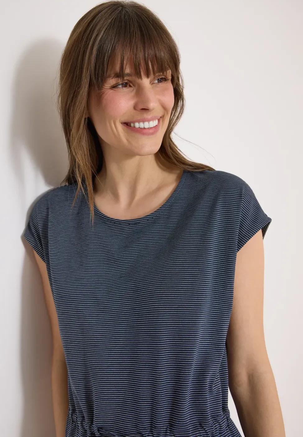 Knielanges Kleid aus Jersey