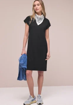 Knielanges Kleid aus Jersey