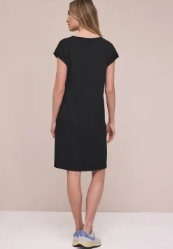 Knielanges Kleid aus Jersey