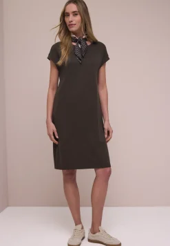 Knielanges Kleid aus Jersey