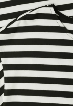 Knielanges Kleid aus Jersey mit Streifen
