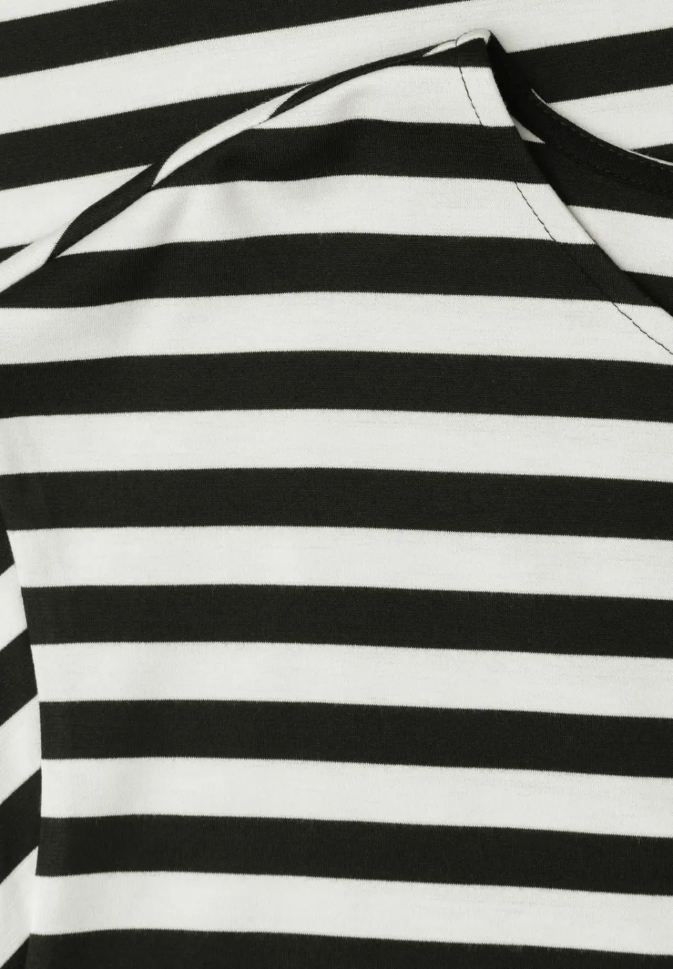Knielanges Kleid aus Jersey mit Streifen