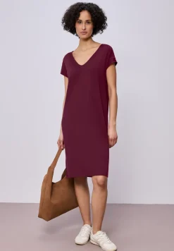 Knielanges Kleid aus Jersey