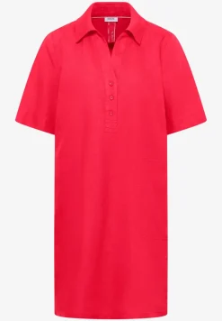 Knielanges Kleid aus reinem Leinen