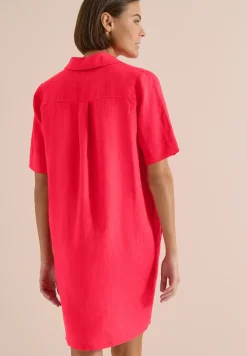 Knielanges Kleid aus reinem Leinen
