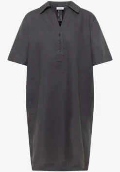 Knielanges Kleid aus reinem Leinen