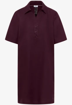 Knielanges Kleid aus reinem Leinen