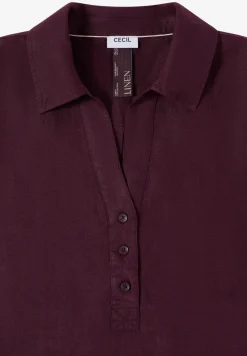 Knielanges Kleid aus reinem Leinen