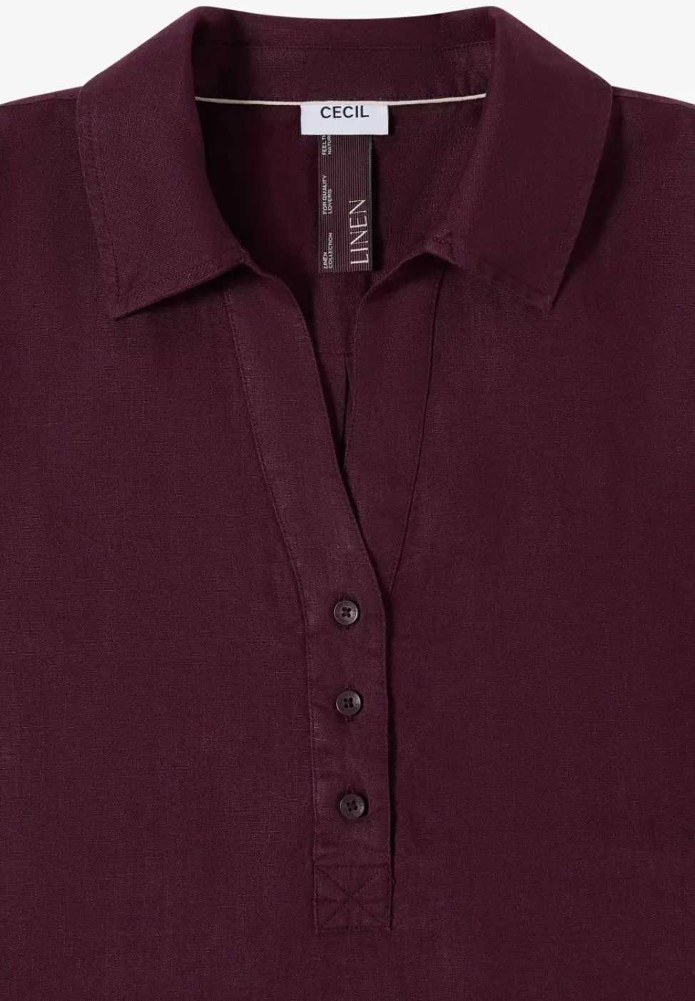 Knielanges Kleid aus reinem Leinen