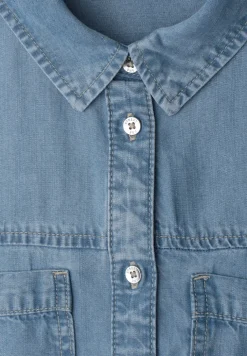 Knielanges Kleid im Washed-Look