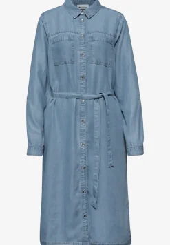 Knielanges Kleid im Washed-Look