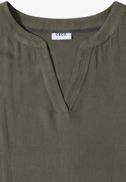 Knielanges Kleid in Crepe-Struktur