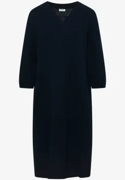 Knielanges Kleid in Musselinqualität