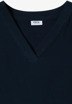 Knielanges Kleid in Musselinqualität