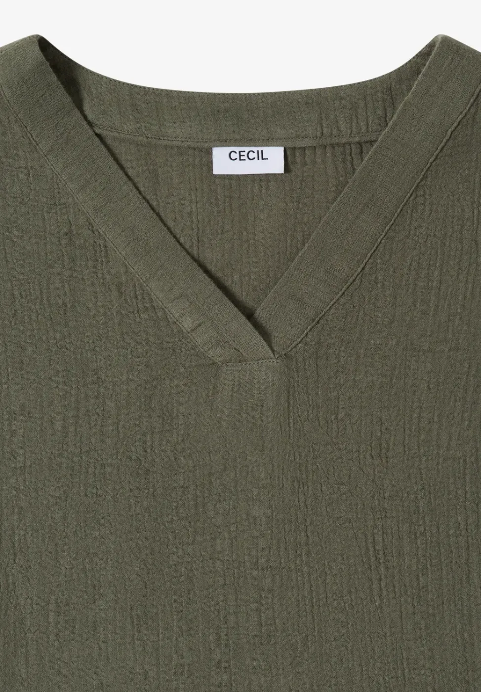 Knielanges Kleid in Musselinqualität