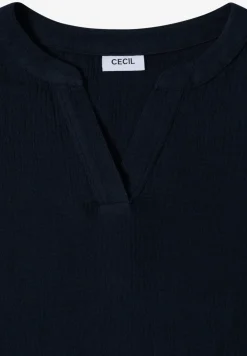 Knielanges Kleid in Musselin-Qualität