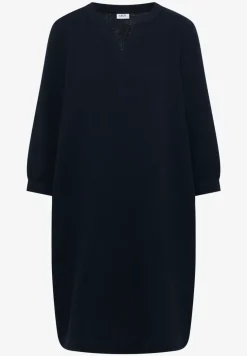 Knielanges Kleid in Musselin-Qualität