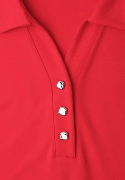 Knielanges Kleid in Unifarbe