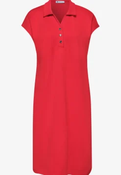Knielanges Kleid in Unifarbe