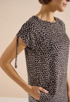 Knielanges Kleid mit Capsleeves