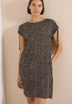 Knielanges Kleid mit Capsleeves