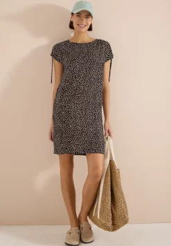 Knielanges Kleid mit Capsleeves