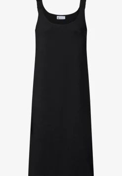 Knielanges Kleid mit gerafften Trägern