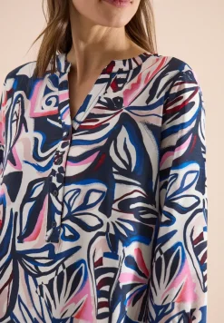 Knielanges Kleid mit grafischem Muster