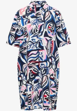 Knielanges Kleid mit grafischem Muster