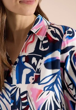 Knielanges Kleid mit grafischem Muster