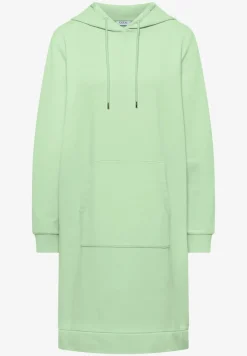 Knielanges Kleid mit Kapuze