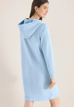 Knielanges Kleid mit Kapuze