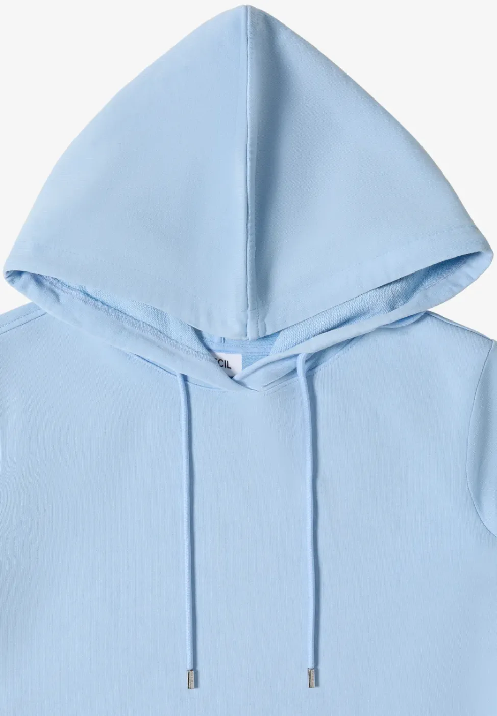 Knielanges Kleid mit Kapuze