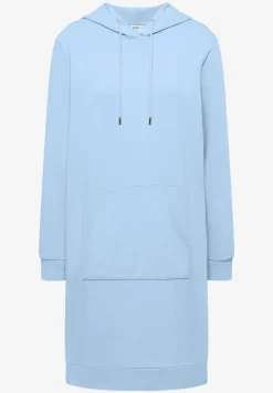 Knielanges Kleid mit Kapuze