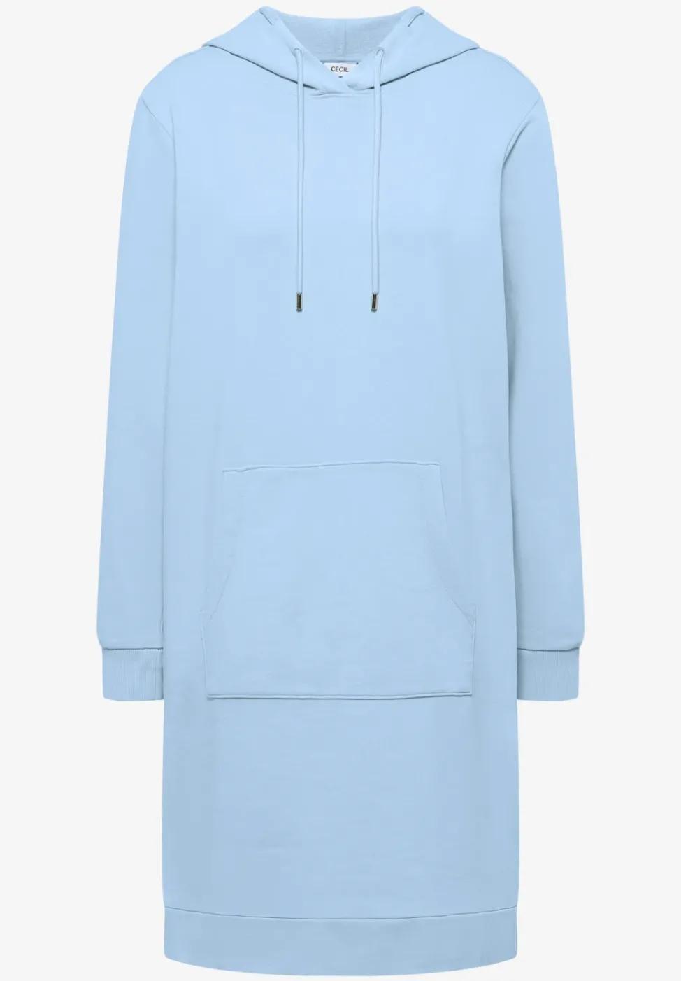 Knielanges Kleid mit Kapuze