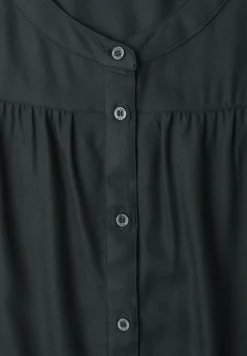 Knielanges Kleid mit Knopfleiste