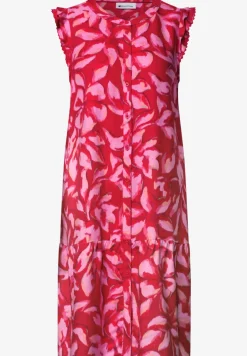 Knielanges Kleid mit Knopfleiste