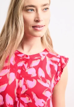 Knielanges Kleid mit Knopfleiste