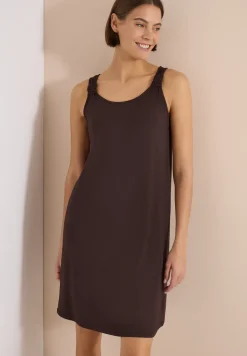 Knielanges Kleid mit Knotendetail