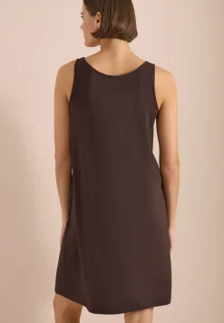 Knielanges Kleid mit Knotendetail